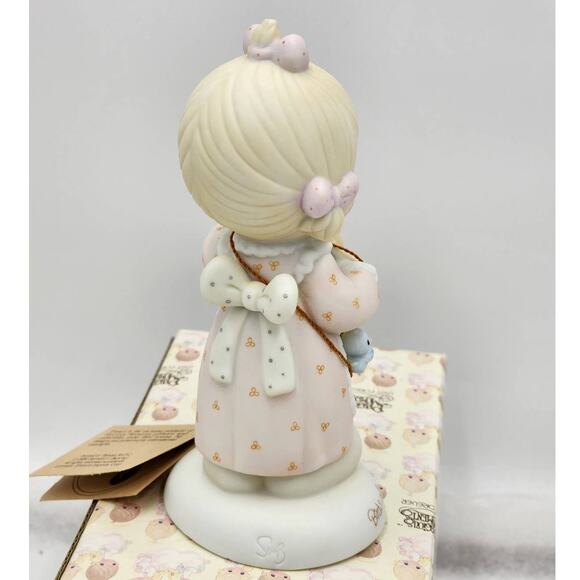 Precious Moments Figurine Birds Of Feather Collect Together 1986 Vintage E-0006 - Picture 5 of 11